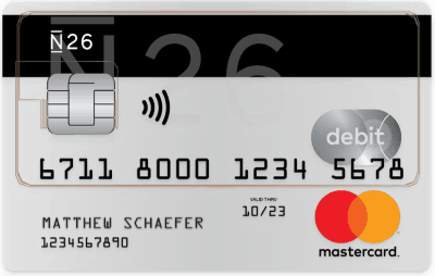 N26 Mastercard Debitcard N26 Mastercard